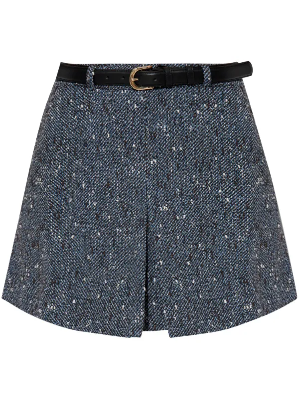 【送料&関税込】self-portrait Boucle Mini Skirt Blue Sequin Boucle Mini Skirt – self-portrait-US