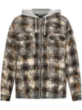 Palm Angels check-pattern shirt jacket - Brown