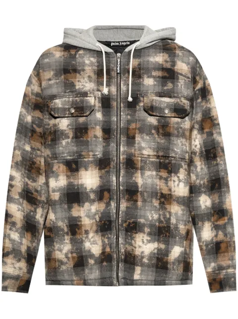 Palm Angels check-pattern shirt jacket 