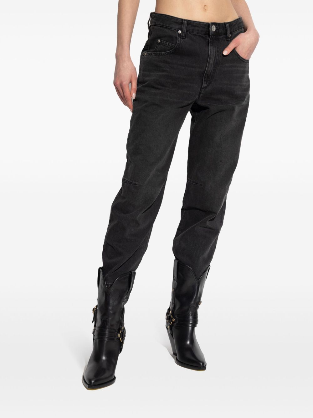 MARANT ÉTOILE straight-leg jeans - Zwart