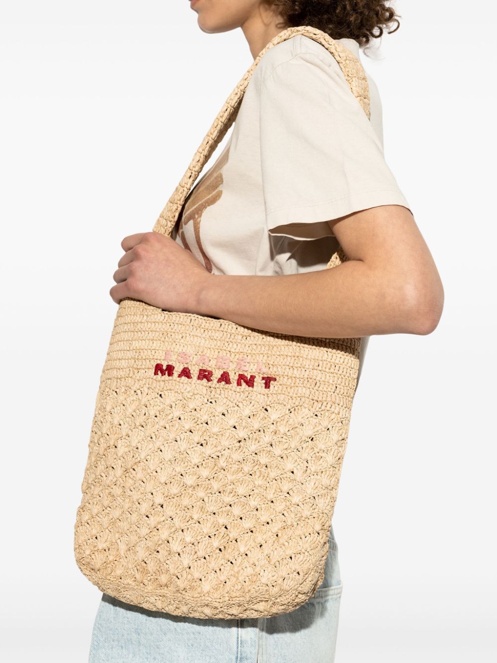 ISABEL MARANT Praia kleine shopper - Beige