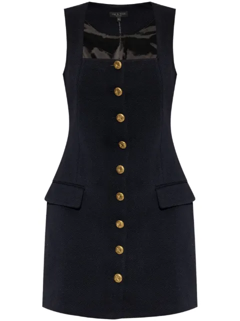 rag & bone vestido corto con botones