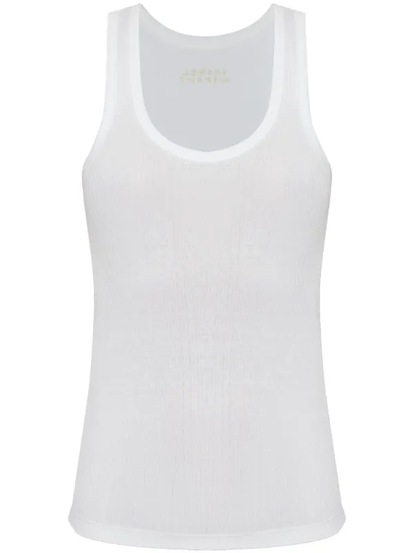 Isabel Marant Thea Cotton Tank Top in Grey
