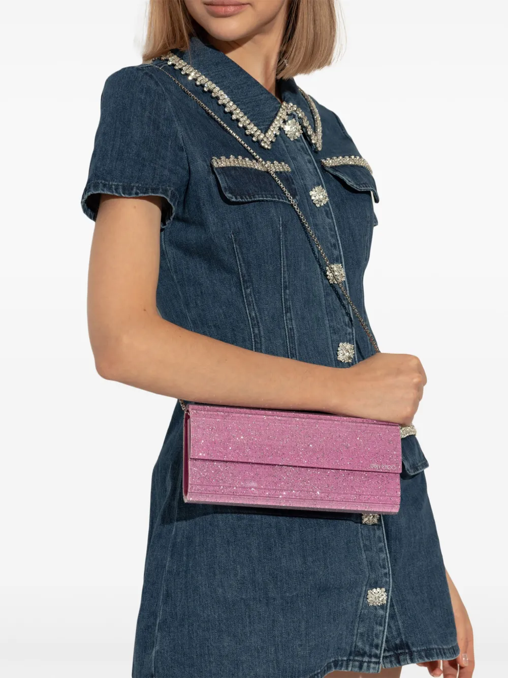 Jimmy Choo Sweetie clutch - Roze