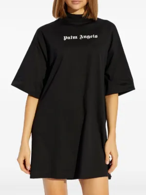 Palm Angels ロゴ刺繍 ミニワンピース 黒 S イタリア製 Palm Angels ロゴ刺繍 ミニワンピース 黒 S イタリア製 - メルカリ