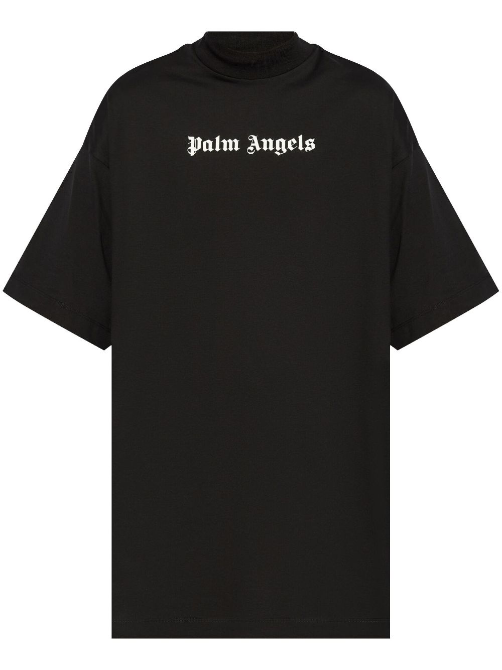 Palm Angels logo-print T-shirt dress - Black