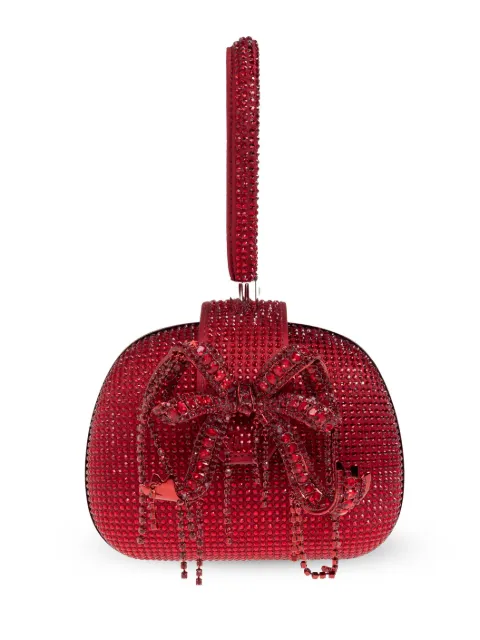 Self-Portrait bolsa de mano con detalle de strass