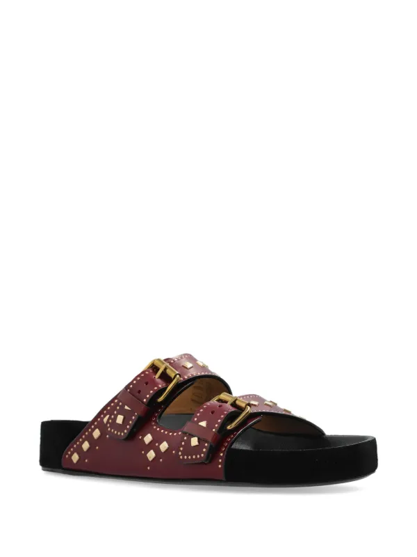ISABEL MARANT Lennyo Sandals | Red | FARFETCH