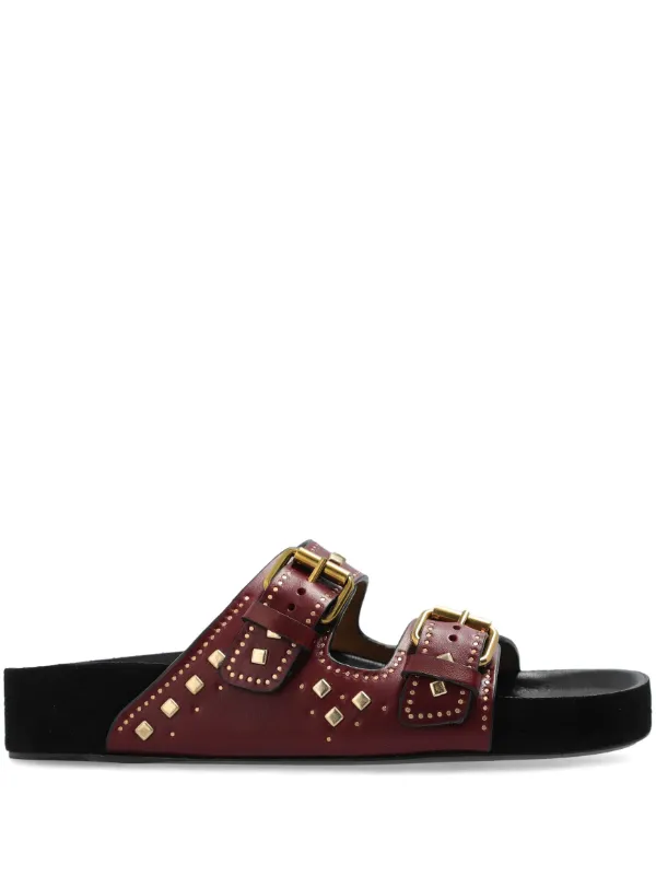 ISABEL MARANT Lennyo Sandals | Red | FARFETCH