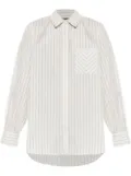 rag & bone striped cotton shirt - White