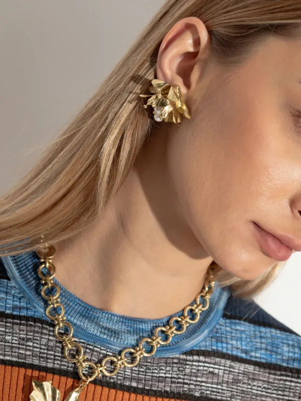 Jewellery Asha Earrings Ulla Johnson Asha Stud Earrings Gold