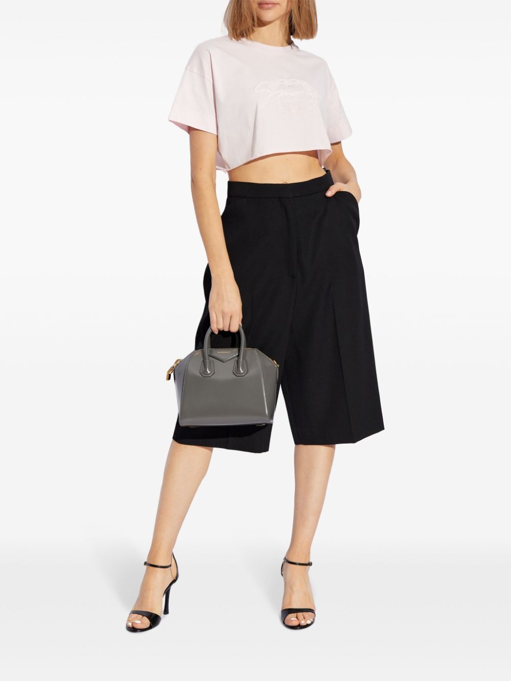 Givenchy Cropped T-shirt - Roze