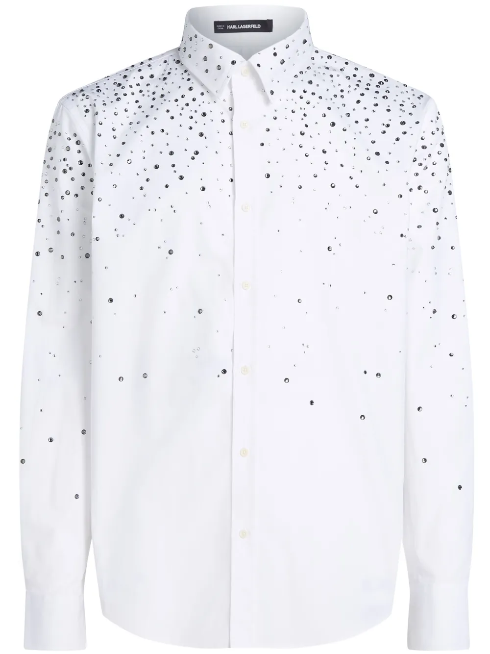 Karl Lagerfeld Camisa com aplicação de strass | Branco | Image 1