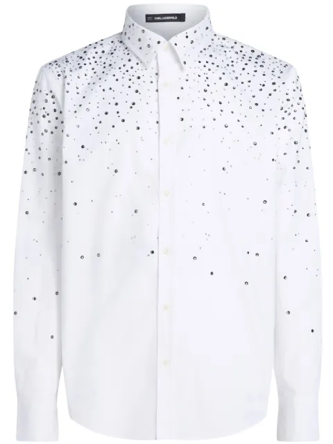 Karl Lagerfeld camisa con detalles de strass