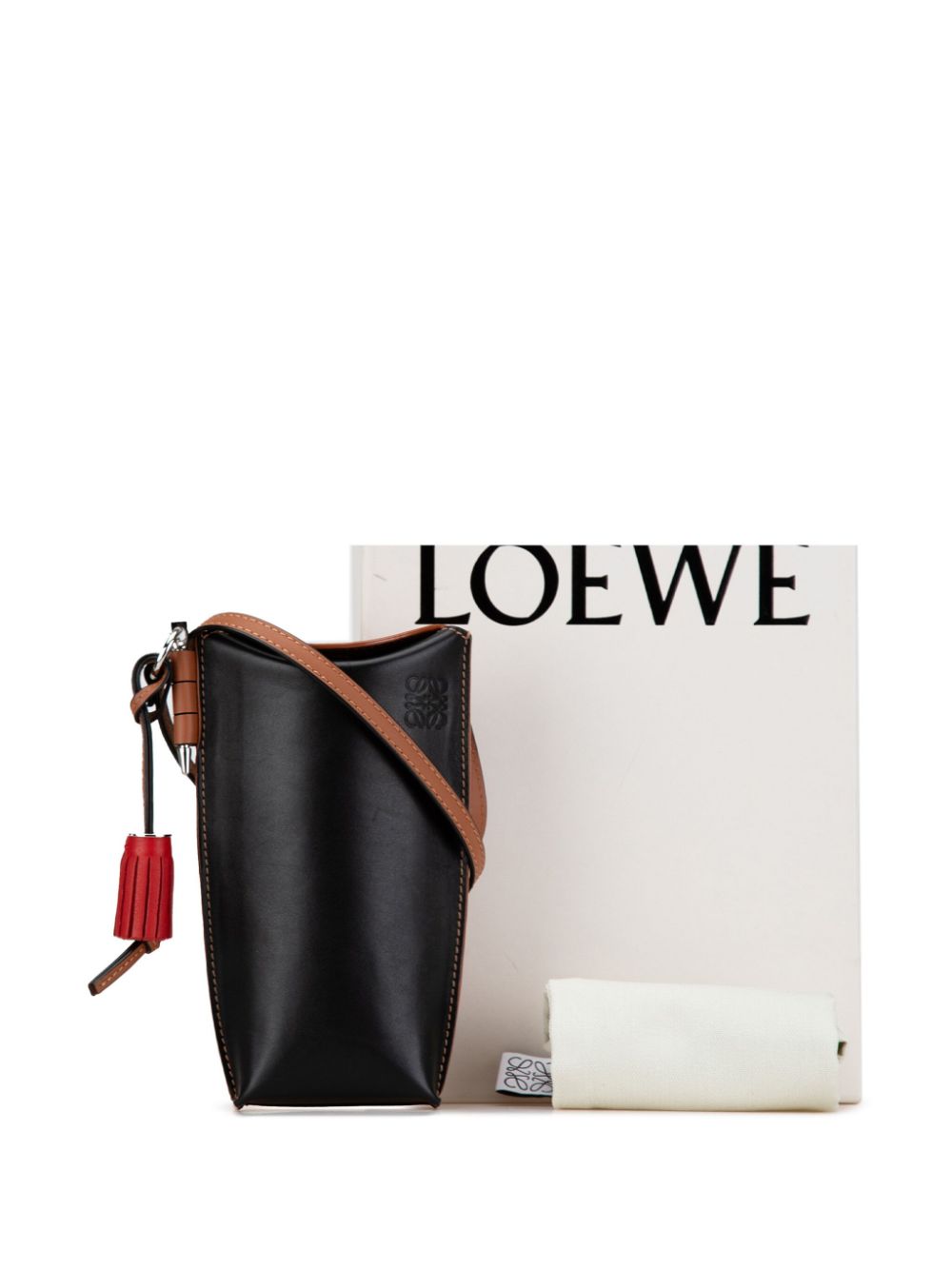 Loewe 2020 Bicolor Gate Pocket crossbody bag Women