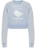 MOSCHINO JEANS graphic-print sweatshirt - Blue