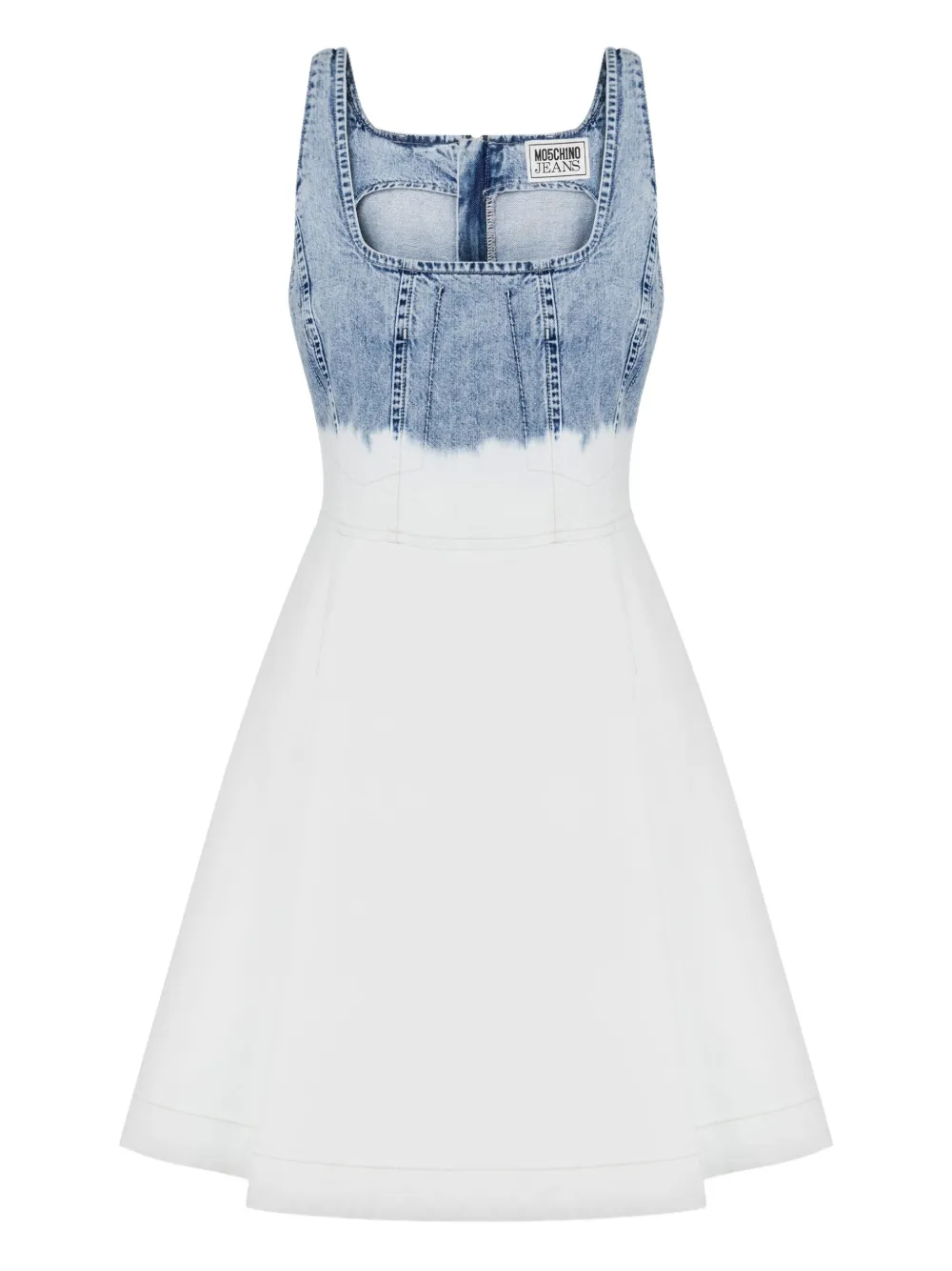 MOSCHINO JEANS バイカラー ドレス - ホワイト MOSCHINO JEANS バイカラー ドレス - ホワイト