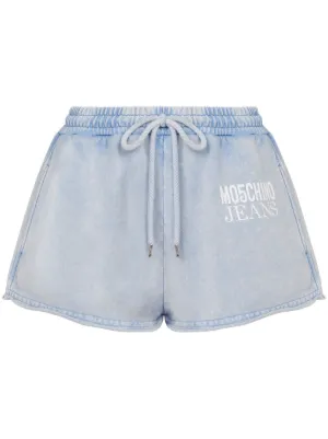 Alexander Wang ラインストーン デニムショーツ | ブルー | FARFETCH JP