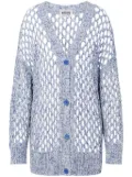 MOSCHINO JEANS net cardigan - Blue