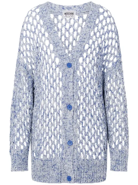 MOSCHINO JEANS net cardigan
