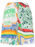MOSCHINO JEANS graphic-print shorts - Blue
