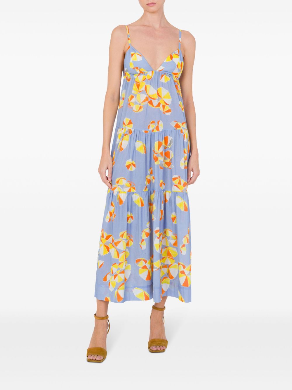 MOSCHINO JEANS Maxi-jurk met print - Blauw