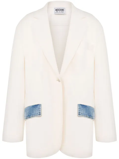 MOSCHINO JEANS single-breasted blazer