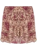ISABEL MARANT Ozany draped mini skirt - Neutrals