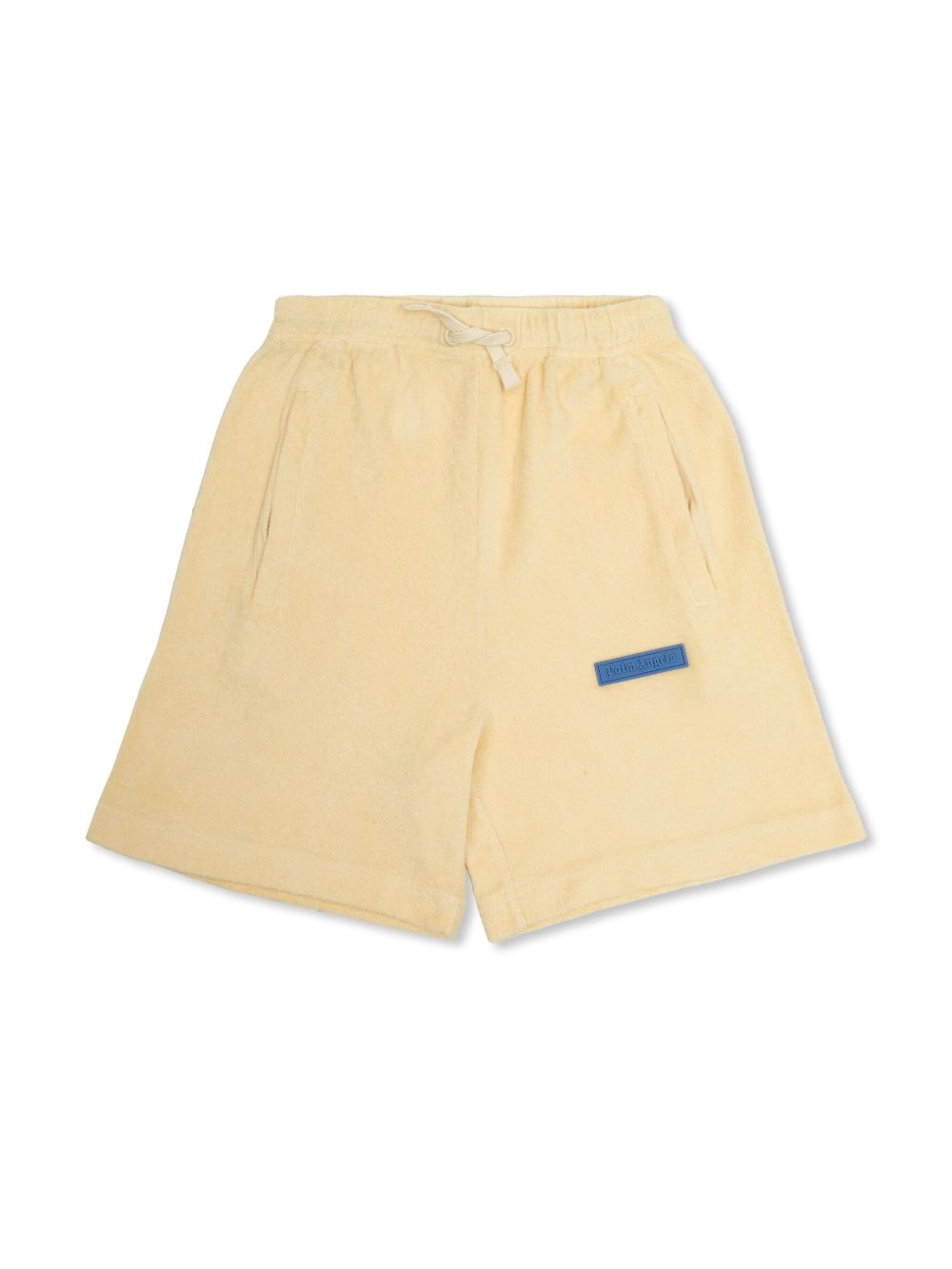 Palm Angels Kids Shorts van badstof Geel