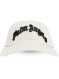 Palm Angels logo-embroidered baseball cap - White