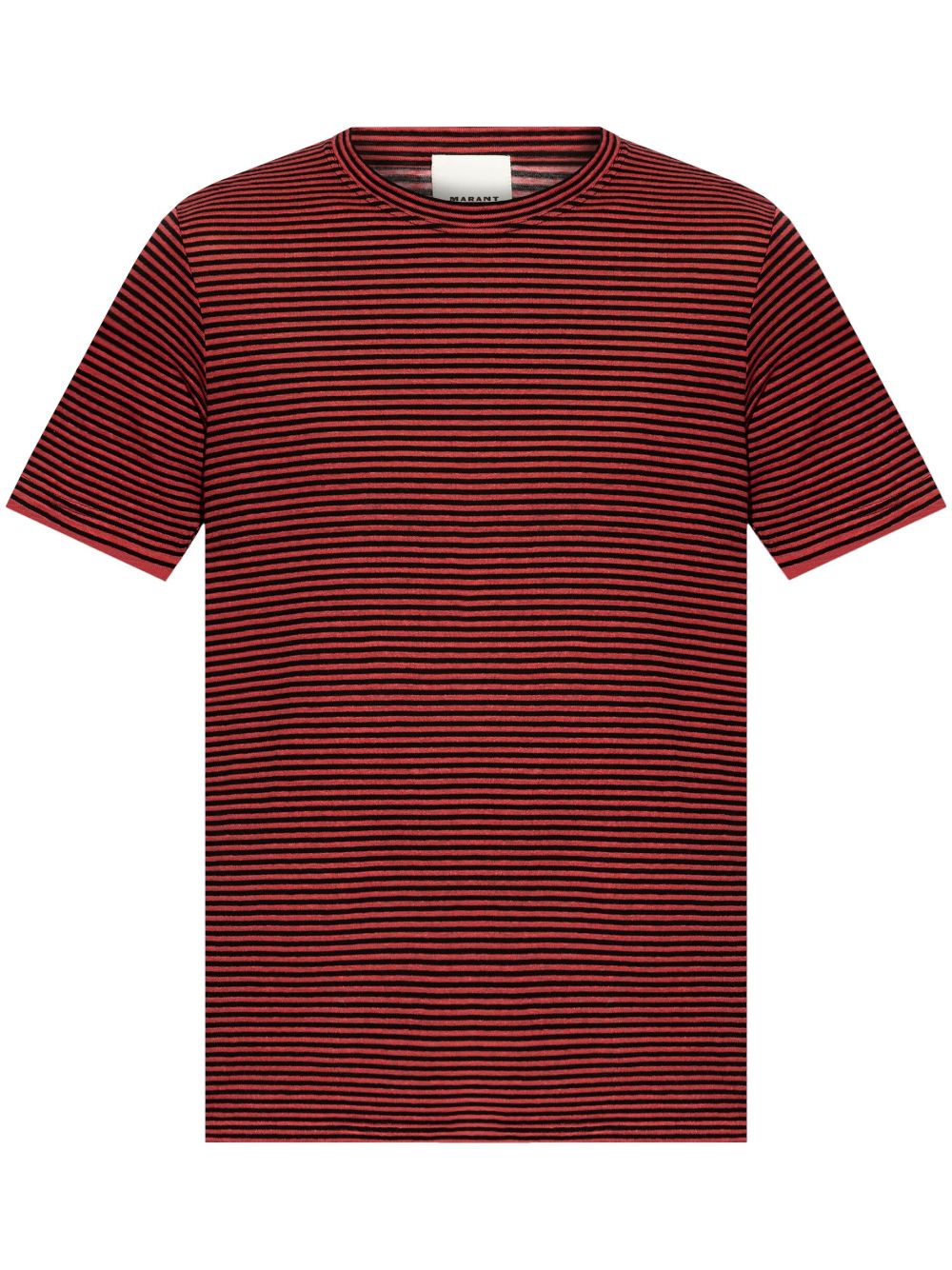 MARANT Gestreept T-shirt Rood