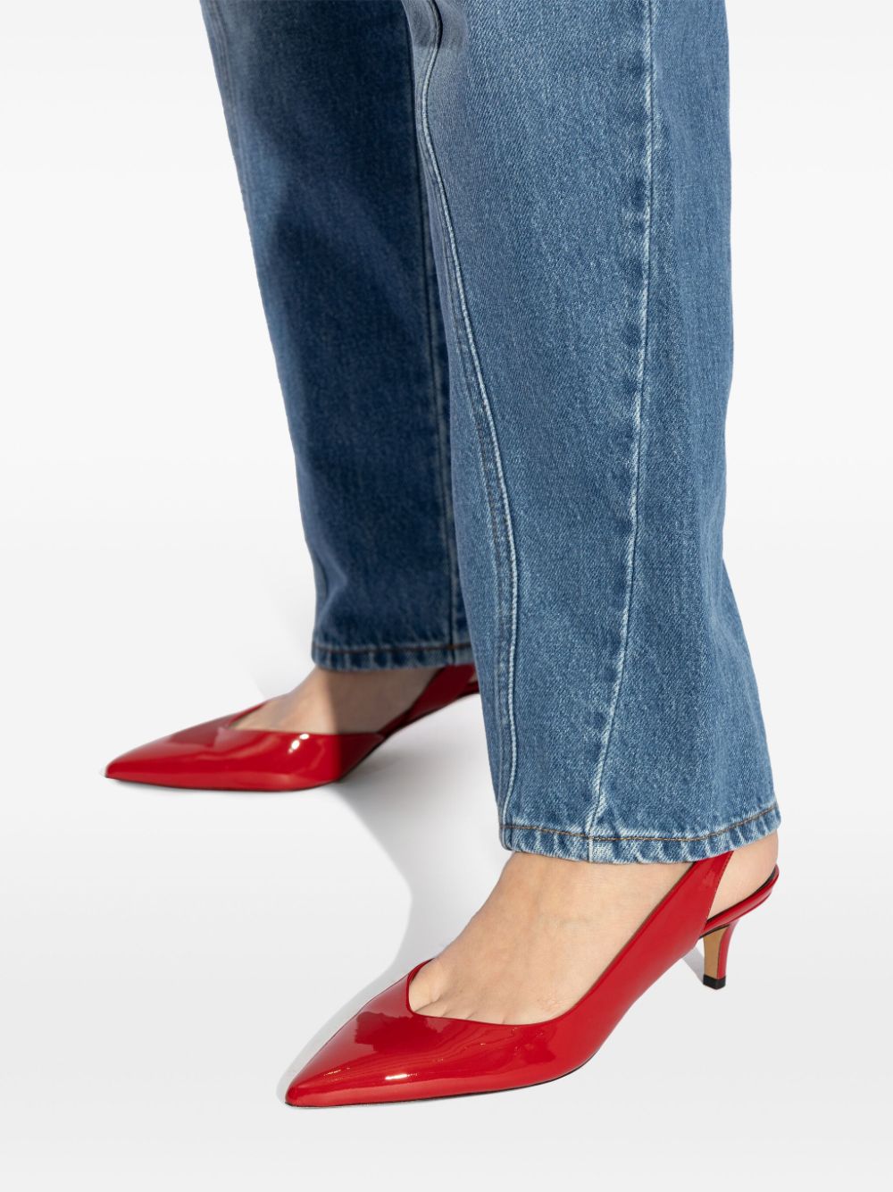 ISABEL MARANT 50 mm Padim pumps Rood