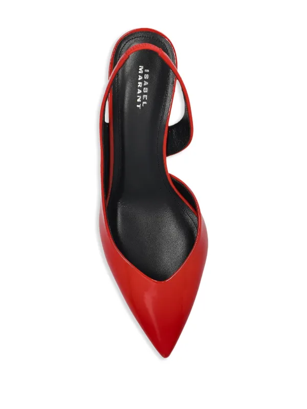 ISABEL MARANT 50mm Padim Pumps | Red | FARFETCH
