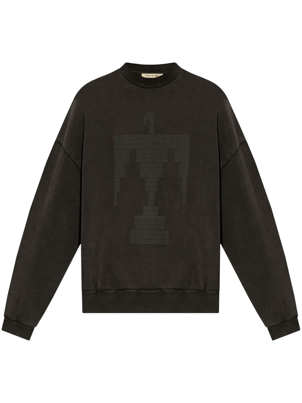 Fear Of God Sweater met print Zwart