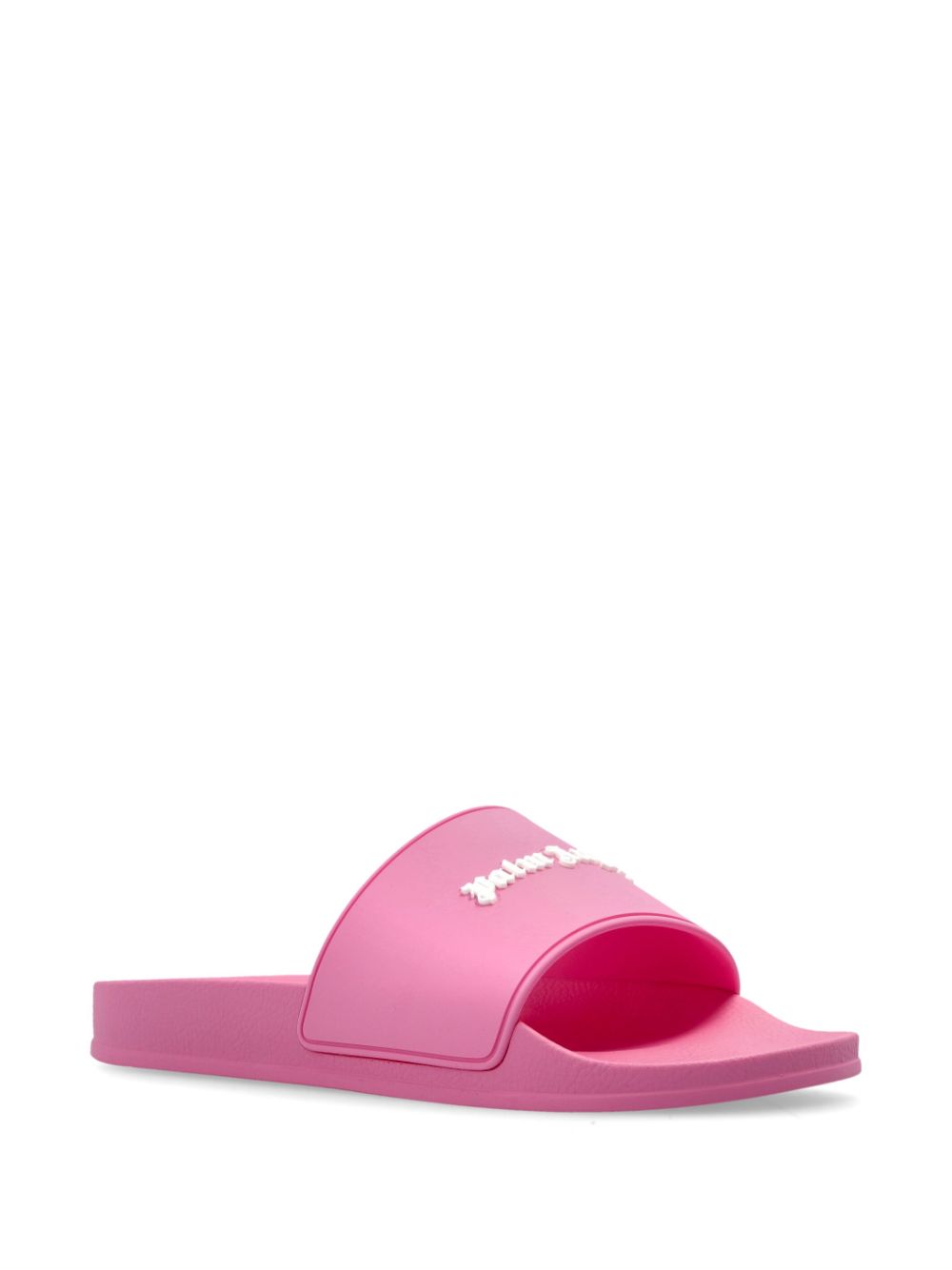 Palm Angels Slippers met logodetail - Roze