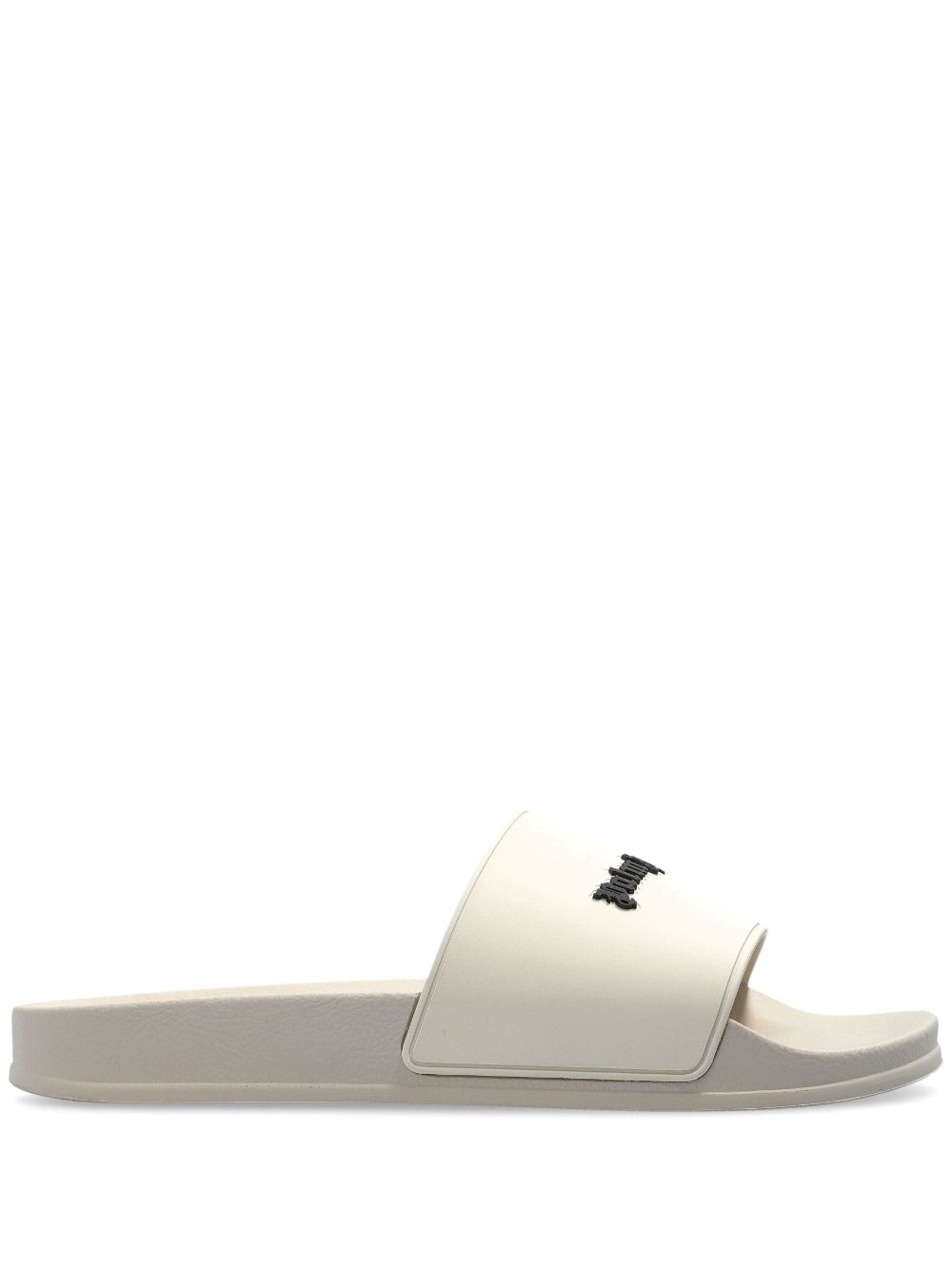 Palm Angels Slippers met logo-applicatie Beige