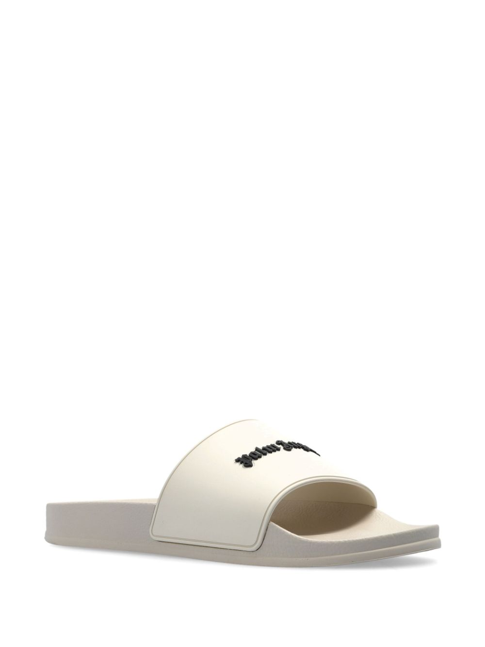 Palm Angels logo-appliqué slides - Beige