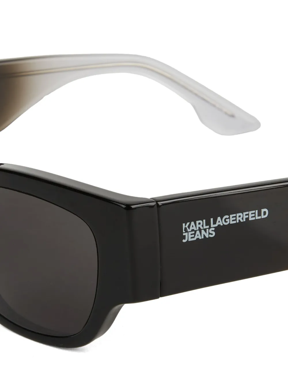 Karl Lagerfeld Jeans Zonnebril met rechthoekig montuur Zwart