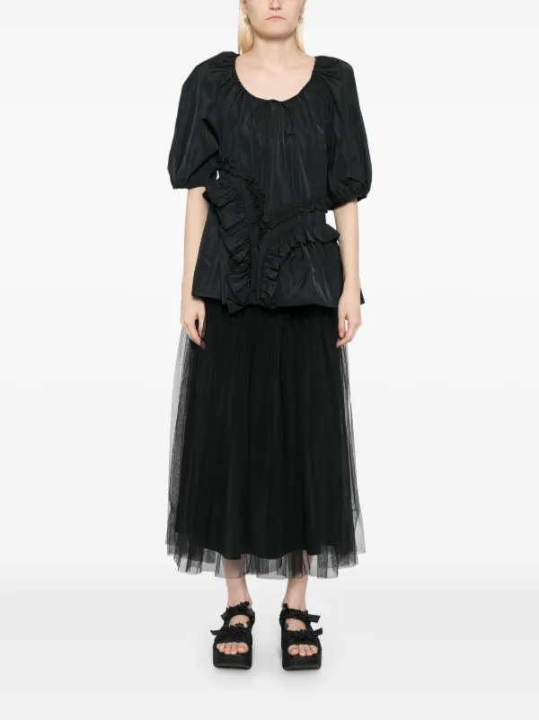 Cecilie Bahnsen Arabella トップ | ブラック | FARFETCH JP