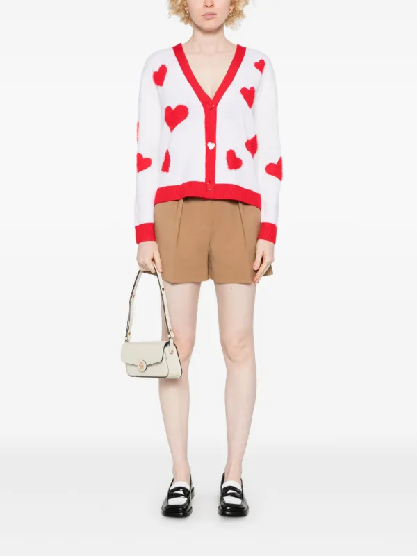 Alice + Olivia heart-motif Cardigan | White | FARFETCH