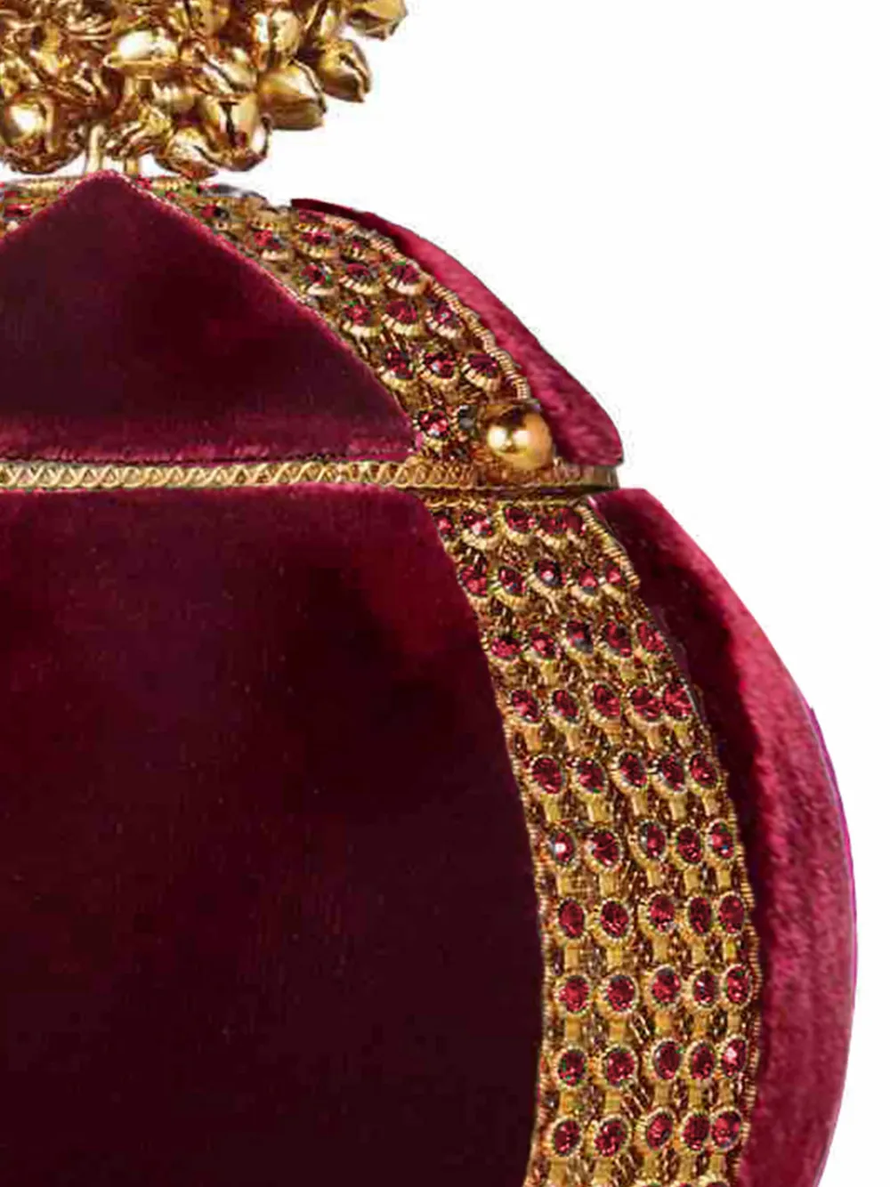 Mae Cassidy Babi Jewel Ruby Red Bracelet Clutch In Red