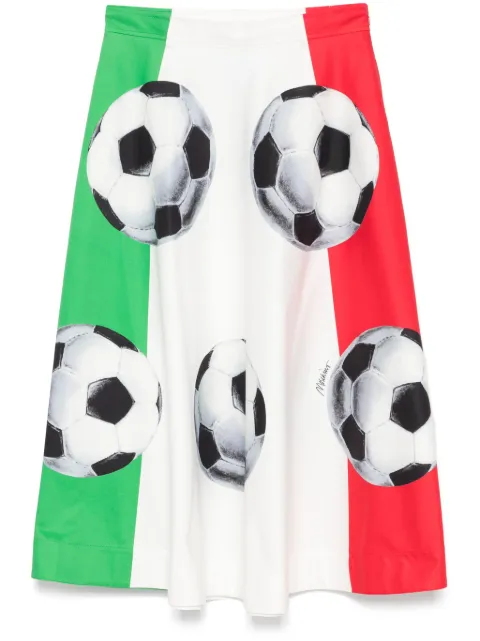 Moschino graphic-print midi skirt
