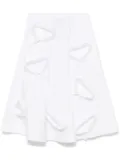 Moschino multi-collar midi skirt - White