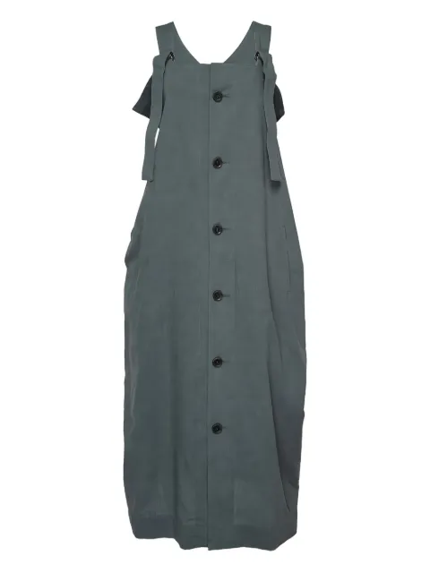 Yohji Yamamoto فستان بأزرار ومزين برباط