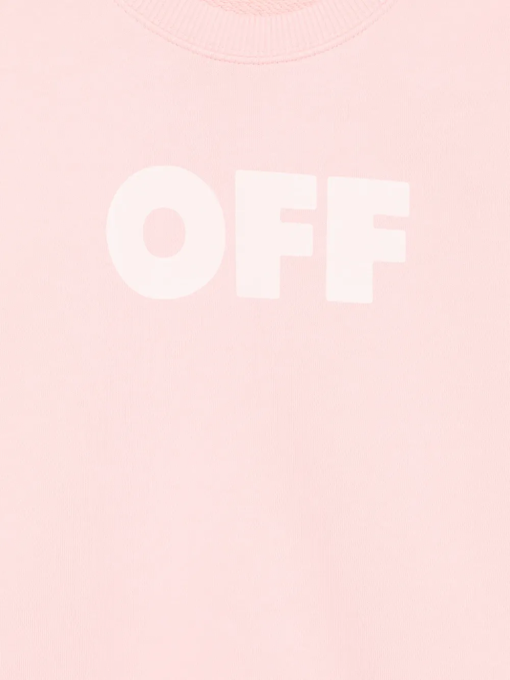 Off-White Kids Sweater met ronde hals Roze