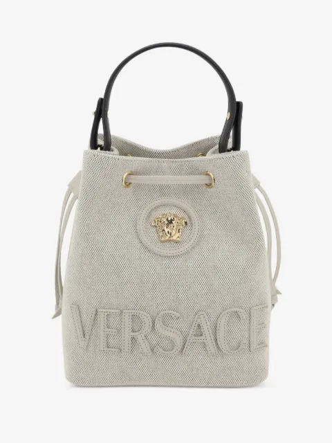 Versace La Medusa canvas bucket bag