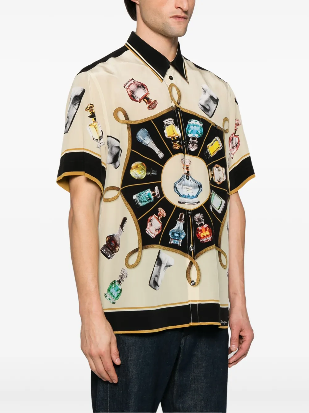 Dolce & Gabbana Overhemd met print Beige