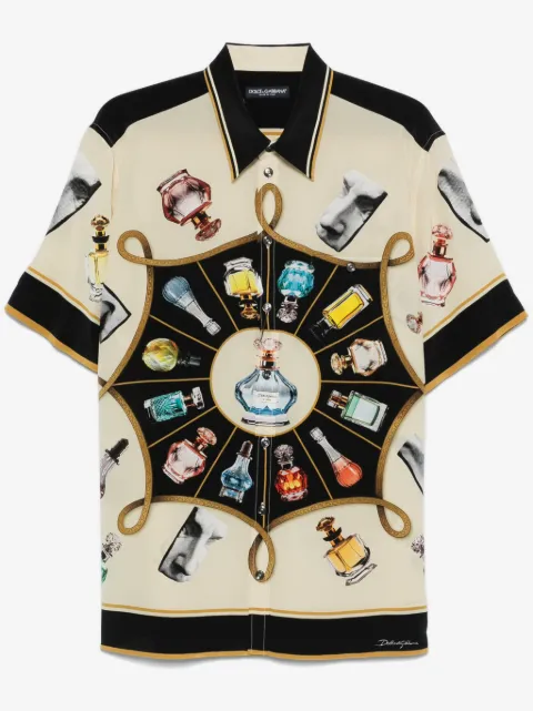Dolce & Gabbana printed silk shirt