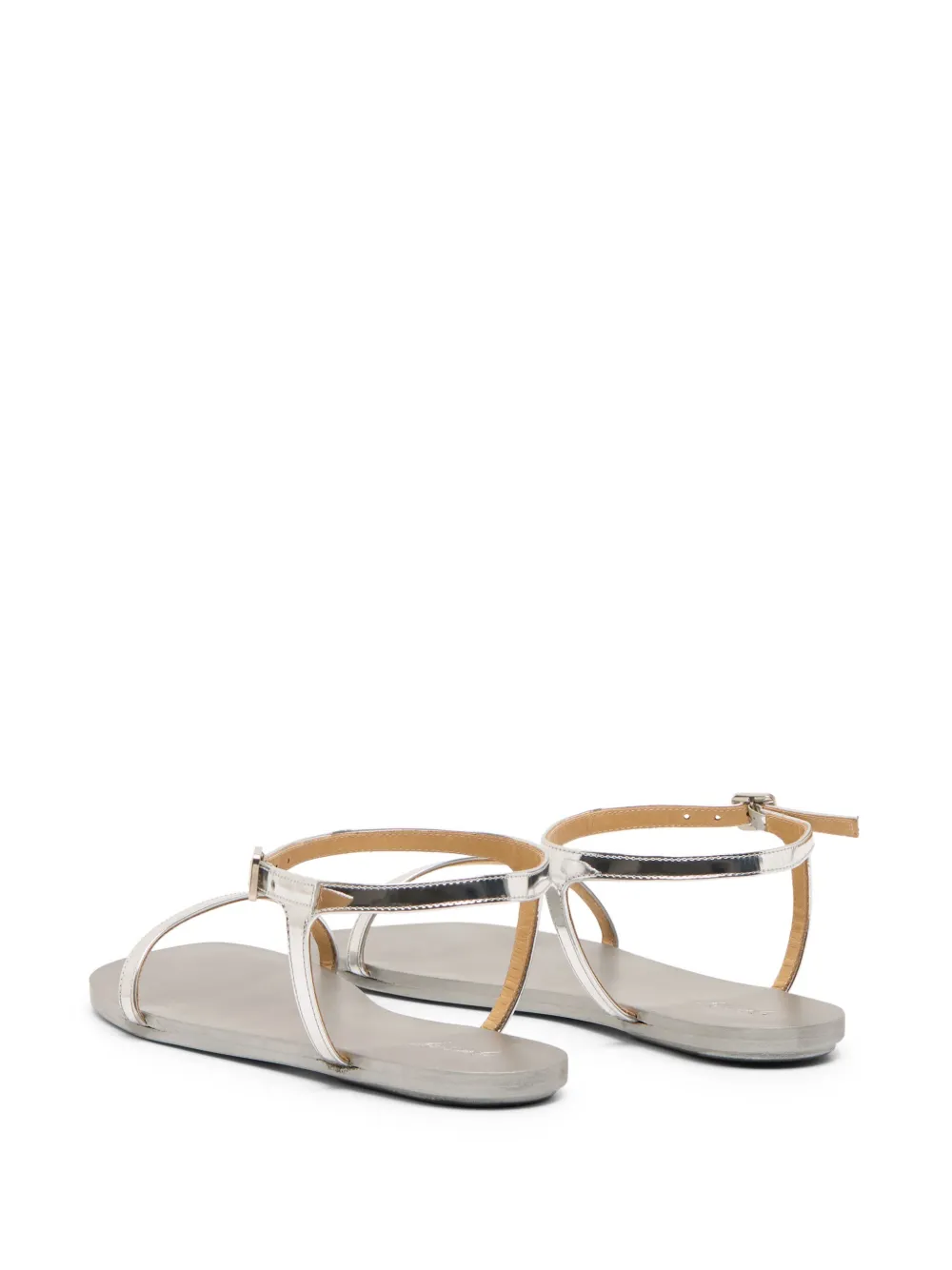 Marsèll metallic-leather sandals Grey