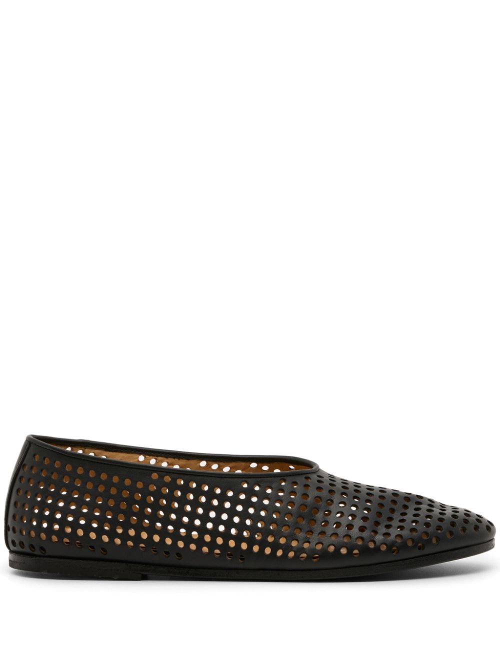 Marsèll perforated ballerina shoes Black